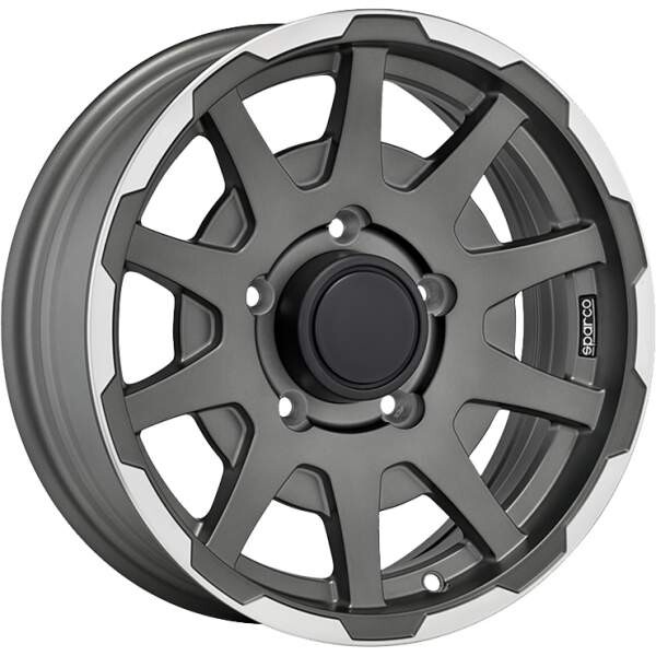 alumiinivanne Sparco Dakar Mat Grey Pol, 16x5.5 ET keskireikä 08