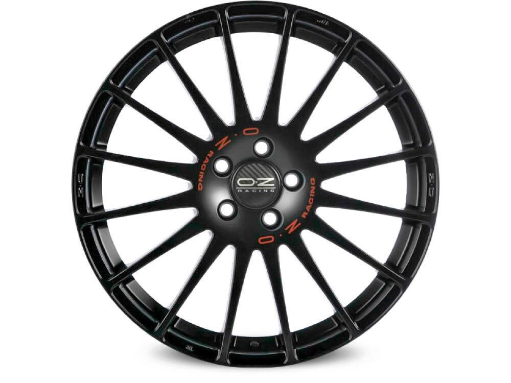 alumiinivanne OZ Racing Superturismo GT Matt Black Red Lettering 7x17" 5x114.3 ET45 keskireikä 64.1