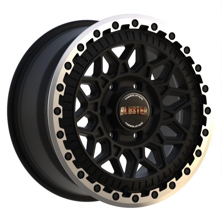 alumiinivanne Fondmetal Bluster Matt Black Machined Lip 8x18" 6x130 ET50 keskireikä 84.1