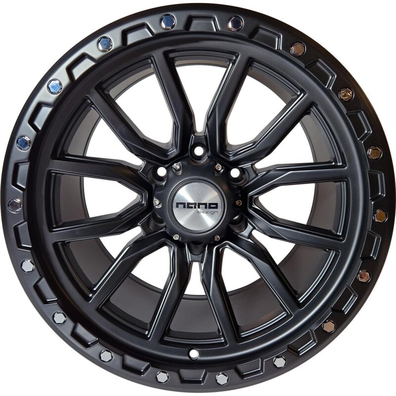 alumiinivanne Nano Y0156 Full Matt Black 10x18" 6x139.7 ET-18 keskireikä 110.1