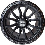 alumiinivanne Nano Y0156 Full Matt Black 10x18" 6x139.7 ET-18 keskireikä 110.1