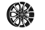 alumiinivanne Dezent KC dark Black/polished 6.5x16" 6x130 ET54 keskireikä 84.1