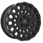 alumiinivanne MSW 99 Van Matt Black Lip Polished 8x17" 5x127 ET37 keskireikä 71.6