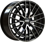 alumiinivanne Fondmetal Kari Glossy Black Machined 9.5x20" 5x112 ET22 keskireikä 66.6
