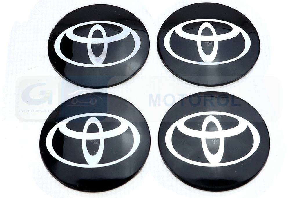 Alkuperäinen valmistajan tunnus auton logolla vanteelle tai katteeseen Toyota