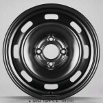 6Jx15 H2; 4x108x65; ET 23; teräsvanne: Citroën C3 Picasso 02/09-; Peugeot 207 06/06-