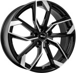 alumiinivanne RC Design RC34 Schwarz Glanz Voll-Poliert (SGVP) 7.5x17" 5x108 ET50 keskireikä 63.4