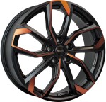 alumiinivanne RC Design RC34 Black Orange Matt (BOM) 7.5x19" 5x112 ET50 keskireikä 57.1