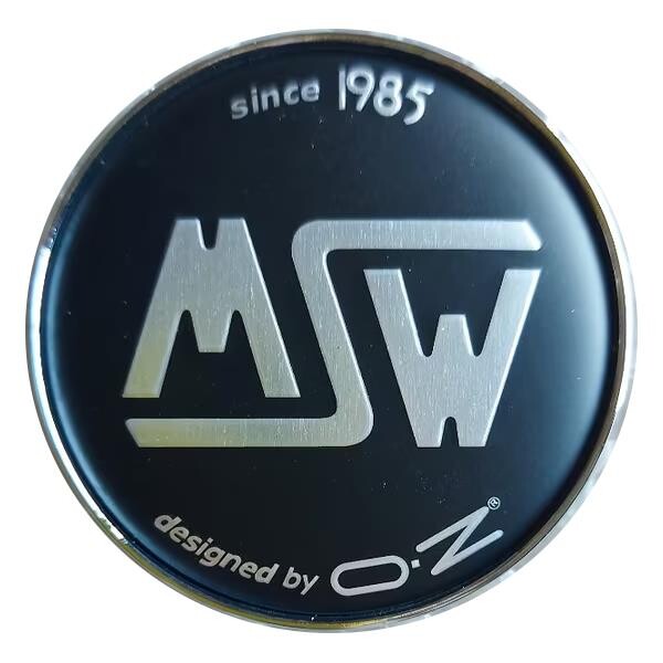 MSW Wheel Cap 81310541 PCF82C 68mm Black/Chrome