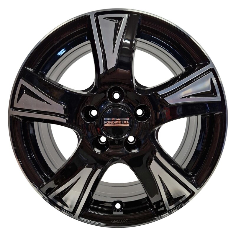 alumiinivanne Fondmetal PRO1 Glossy Black Machined 6.5x16" 5x108 ET42 keskireikä 65.1