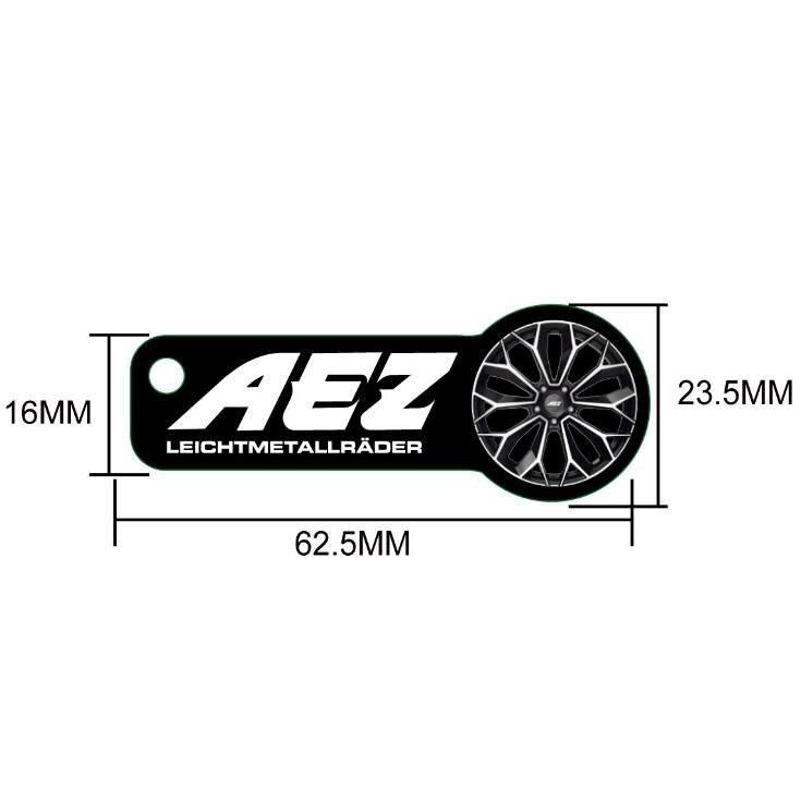 AEZ 1'' wheel key chain - shopping cart coin, 1 Kpl