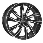 alumiinivanne AEZ Havanna dark Black/polished 8x19" 5x114.3 ET48 keskireikä 71.6