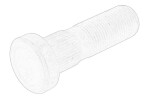 Wheel pin M18x32mm (thread pituus 59mm)