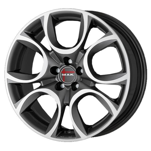 alumiinivanne MAK Torino W Gun Met-Mirror Face 6.5x16" 4x108 ET32 keskireikä 65.1