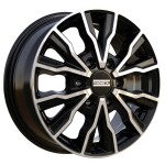 alumiinivanne Fondmetal PRO2 Glossy Black Machined 7x17" 6x120 ET48 keskireikä 74.5