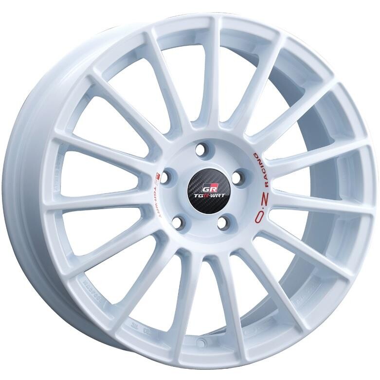 alumiinivanne OZ Racing Superturismo TGR-WRT Race White + Red Lettering 8x18" 5x114.3 ET45 keskireikä 75