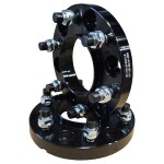 Spacer 20 mm 2 Kpl 6x139.7 93.1 With Studs M12x1.5 Black and Nuts (NBA-6139-931-20-STUDS-M12X1.5B)