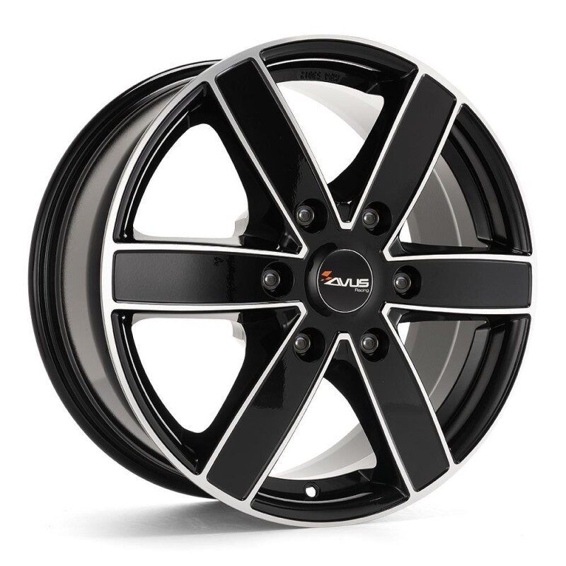 alumiinivanne Avus AC-V61 Black Polished 6.5x16" 6x125 ET68 keskireikä 74.1