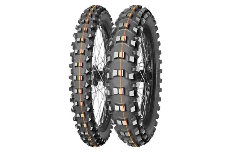 [2000026082101] Cross/enduro tyre MITAS 90/100-16 TT 49M TERRA FORCE-MX SM Rear NHS red & yellow stripe