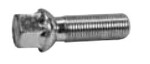 alumiinista vanteen pultti, M14X1,25, pituus 29, avain 17, kartio