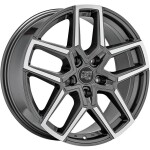 alumiinivanne MSW 52 Gloss Gun Metal Full Polished 8.5x20" 5x114.3 ET45 keskireikä 73.1