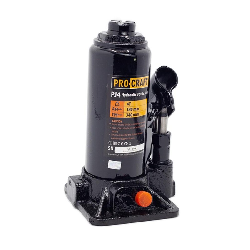 hydraulinen pullotunkki Procraft PJ4 4T (180-340mm)