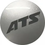 ats kapseli n23. hopeinen/ musta logo