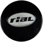 rial kapseli n281. musta/hopeinen logo. 62.4-48-2.5 mm