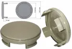 kapseli 53mm ( ilman logoa), harmaa, ford-oe- vanteelle (oe-nr:6m21-1003-aa)