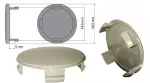kapseli 56,5mm ( ilman logoa), harmaa, mini-oe- vanteelle (oe-nr:3613 171 069)