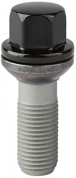 mcgard p14x1,25/27/17 (p53,2 ch17), liikkuva/kelluva kartio, musta, kromi, 1 kpl.