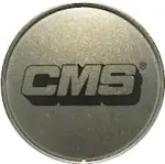 cms kapseli, harmaa metallinhohto, musta logo, 67mm