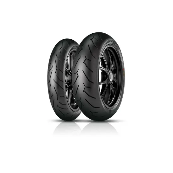 motorcycle road tyre pirelli 120/70zr17 tl 58w diablo rosso ii d front