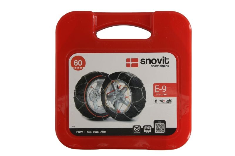 lumiketjut henkilöauto takki, sertifikaatti O-NORM (cert. Itävalta V-5117) 155/80R15; 155R15; 165/75R14; 165/80R14; 165R14; 175/50R16; 175/60R15; 175/60R16; 175/65R15; 175/70R14; 175/