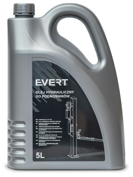 öljy hydrauliikka pakkaus 5 L. EVERT