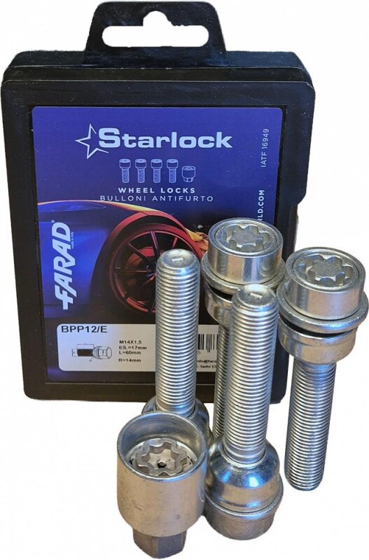 lukkopultti pk14x1.50/60/17 (pallo holkki. r14. p55. ch17) bpp12/e. starlock