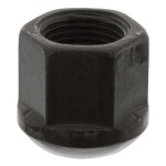 Wheel nut front/rear M18x1,5 x25mm (Phosphate conversion coated / teräs, ball) fits: BPW