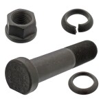 pyörän pultti takaosa M22x1,5 x110/121mm (kierteen pituus 40mm, Fosfaadi muundamisega päällystetty / teräs, mutterilla; pesuriga) sopii: MERCEDES ACTROS, ACTROS MP2 / MP3, ATEGO, AXOR, AXOR 2, NG, SK 08.73-