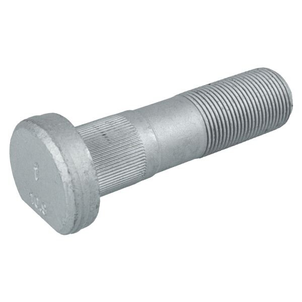 Wheel bolt M22x1,5 x82/93mm (thread pituus 38mm, Galvanised / teräs) fits: MAN HOCL, LION´S CITY, ND, NL, NÜ, TGM I 08.92-