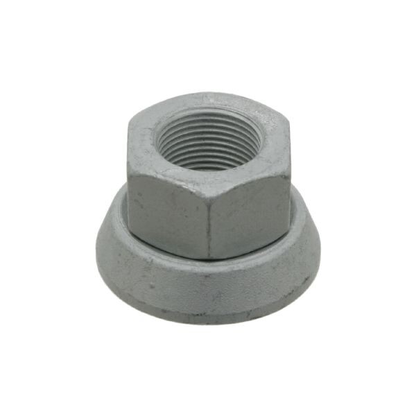 Wheel nut front/rear M22x1,5 x30mm (Galvanised / teräs, open end) fits: RVI C, G, KERAX, MAGNUM, MAJOR, MIDLINER, MIDLUM, PREMIUM, PREMIUM 2, R 10.80-