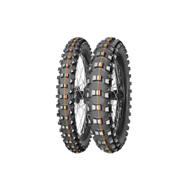 [2000026033101] Cross/enduro tyre MITAS 90/100-14 TT 49M TERRA FORCE-MX MH Rear NHS red & green stripe