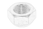 Wheel nut rear M27 fits: ISUZU