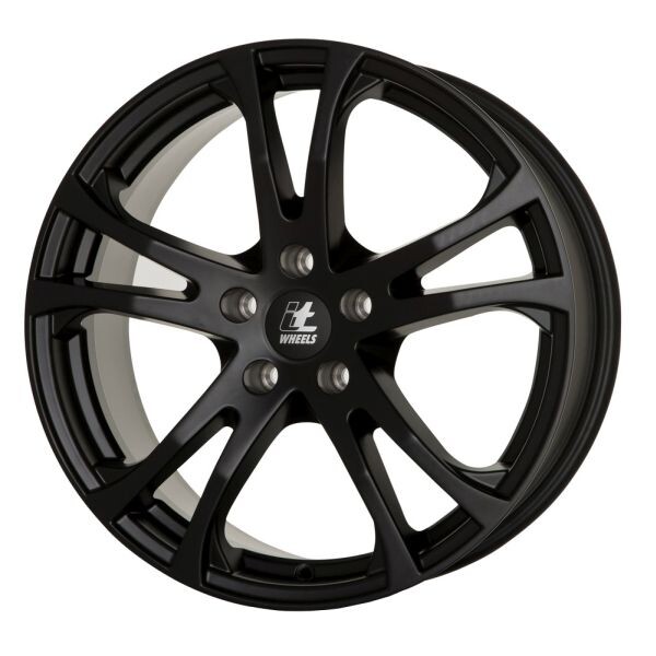   8.5x20, 5x114,3, CH 74,1, ET: 40; vanne alumiini ITWHEELS Michelle Black, matta