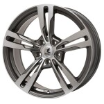   9.5x21, 5x108, CH 63,4, ET: 35; vanne alumiini ITWHEELS Anna Gloss anthracite kiillotettu
