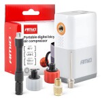Jalgrattakompressor MINI akulla LED-näytöllä 40W USB-C Amio