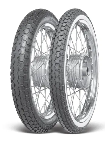 motorcycle road tyre continental 2.25-19 tt 41b kks10 front/rear