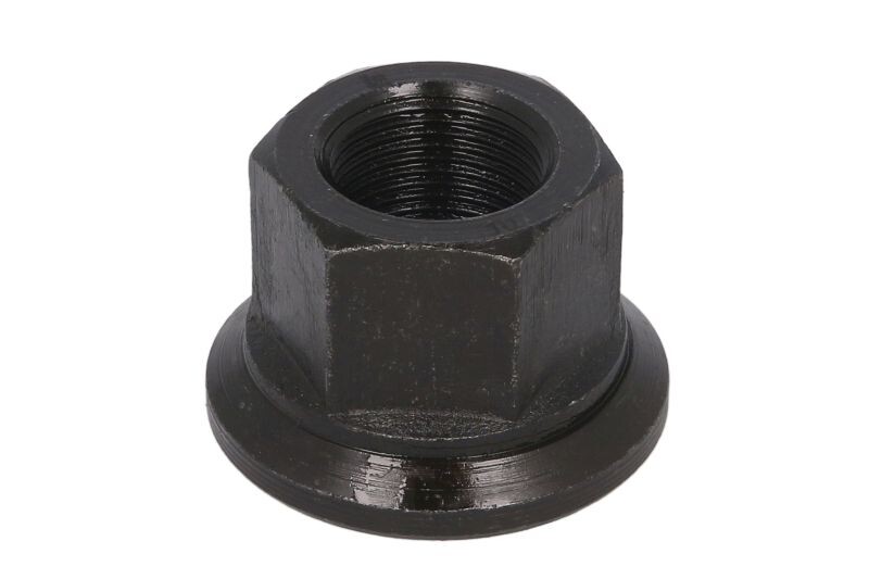 Wheel nut front/rear M22x1,5 x27mm (SW32, Phosphate conversion coated / teräs) fits: DAF F 2100, F 2300, F 2800, F 2900, F 3200, F 3300, F 3600; MAN E2000, F90, LION´S STAR, M90, SG, SL, TGS I