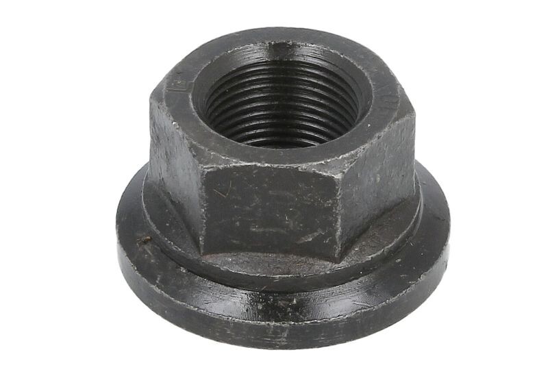 Wheel nut front/rear M22x1,5 x27mm (Galvanised / teräs, open end) fits: IVECO EUROCARGO V, MAGELYS, STRALIS I, STRALIS II, S-WAY, TRAKKER I, TRAKKER II, URBANWAY, X-WAY; MAN E2000, LION´S STAR
