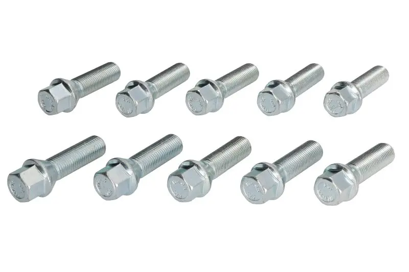 pyörän pultti, kierteen koko: m14 mm, kierteen nousu: 1,5 mm, kierteen pituus: 45 mm, avaimen koko: 17 mm, määrä: 10
