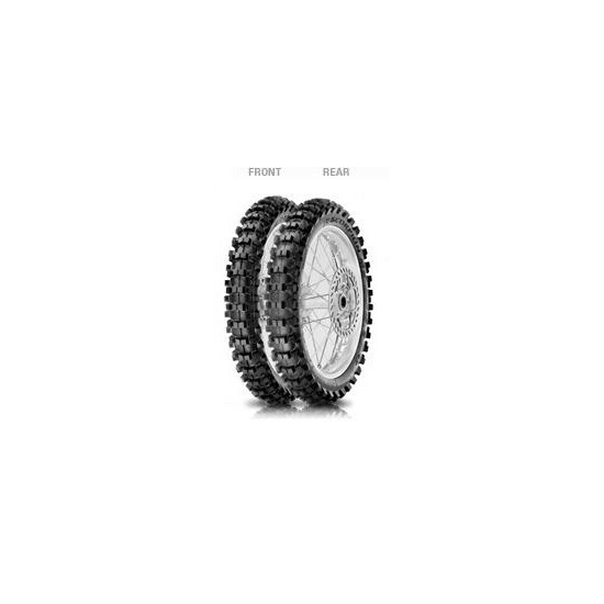 motorcycle off-road tyre pirelli 80/100-21 tt 51m scorpion mx mid soft 32 front
